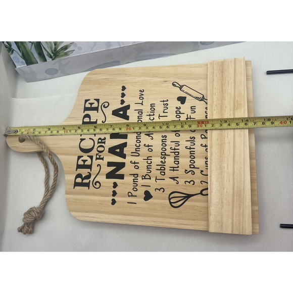 Nana Gifts, Foldable Wooden Cookbook Stand for Grandma, Unique Recipe Stand READ - Picture 10 of 14